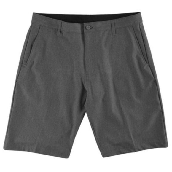 Burnside Men's Grey Worldcore Heathered Hybrid Shorts Size 36 - Picture 1 of 14